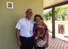 Visitando Dona Mimosa na Barra do Chu, com 100 anos de idade