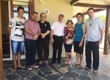 Visitando Dona Mimosa na Barra do Chu, com 100 anos de idade