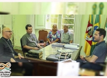 Encontro  com o Prefeito de Santa Vitória do Palmar, Wellington Bacelo dos Santos