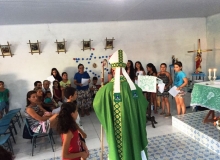 Visitamos  Comunidade So Pedro: Celebrao eucarstica e Batizado