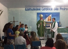 Visita  Comunidade So Pedro: Celebrao Eucarstica e Batizado