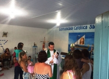 Visita  Comunidade So Pedro: Celebrao Eucarstica e Batizado