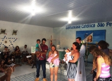 Visitamos  Comunidade So Pedro: Celebrao Eucarstica e Batizado