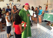 Visitamos  Comunidade So Pedro: Celebrao eucarstica e Batizado