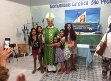 Visita  Comunidade So Pedro: Celebrao Eucarstica e Batizado