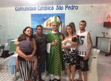 Visita  Comunidade So Pedro: Celebrao Eucarstica e Batizado